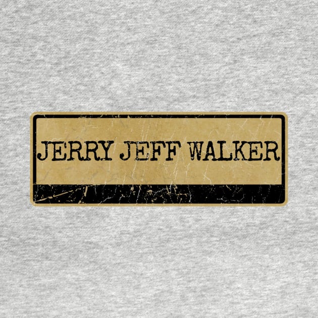 Aliska text black retro - Jerry Jeff Walker by Aliska